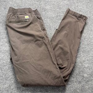 Vuori Men Ripstop Climber Pants Charcoal Grey V412 Elastic Waist Hiking 30x31